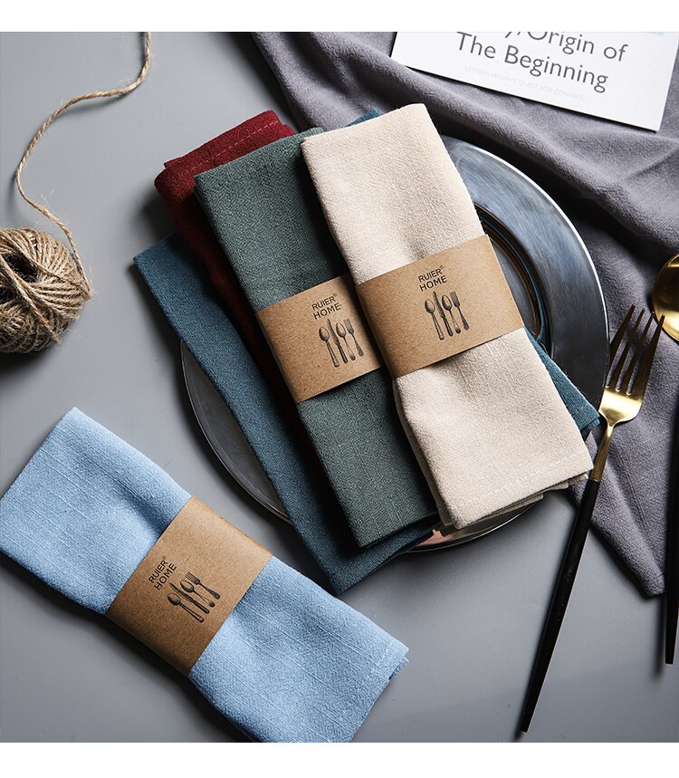 Solid Color Linen Napkin