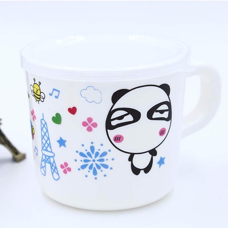 Plastic Cartoon Panda Printed Mug