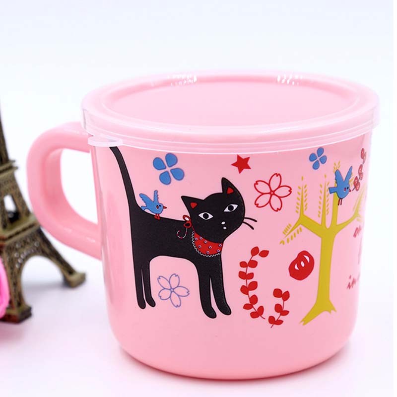 Plastic Cartoon Panda Printed Mug