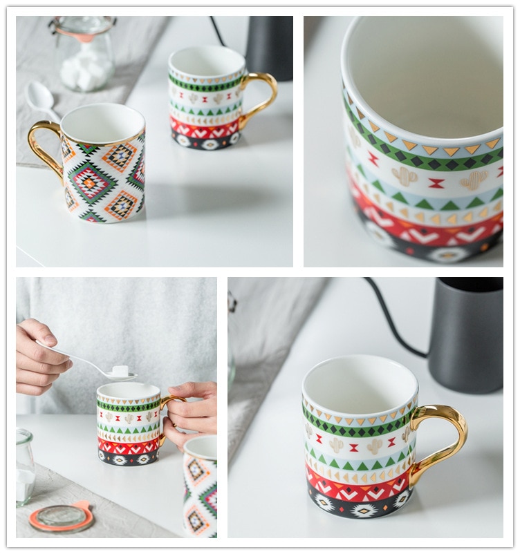Geometric Print Coffee Mug