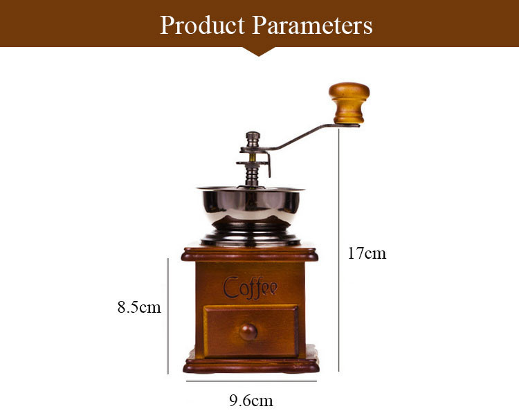 Mini Manual Classical Wooden Coffee Grinder
