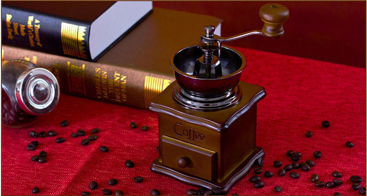 Mini Manual Classical Wooden Coffee Grinder