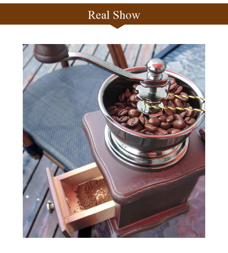 Mini Manual Classical Wooden Coffee Grinder