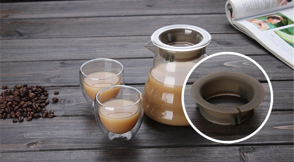 Glass Coffee Percolator with Cup