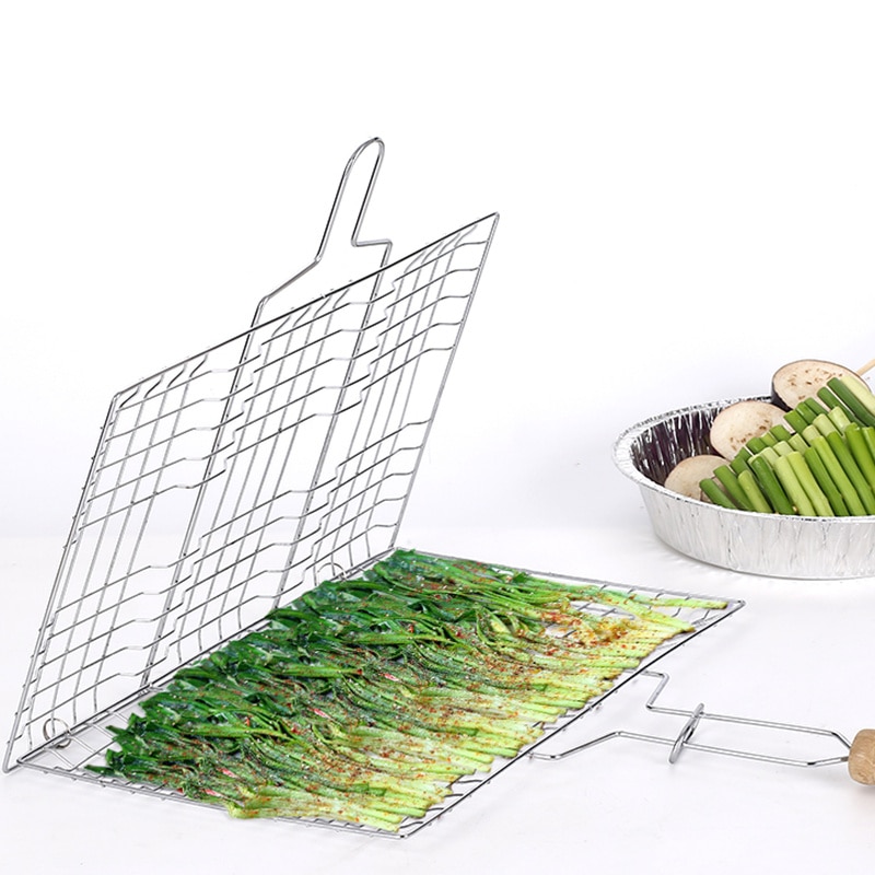 Stainless Steel Portable BBQ Grilling Basket