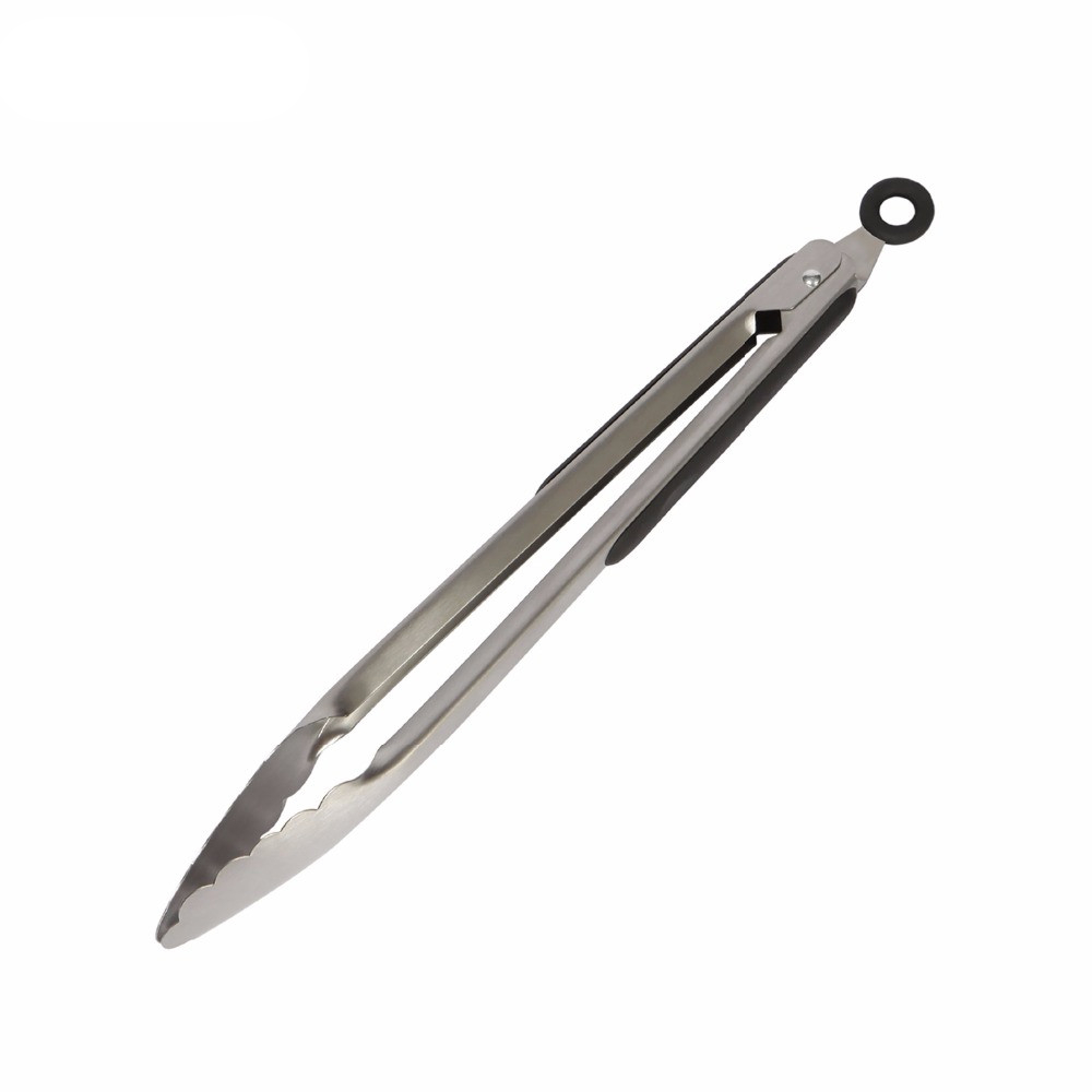 Stainless Steel BBQ Tongs with Soft Handle