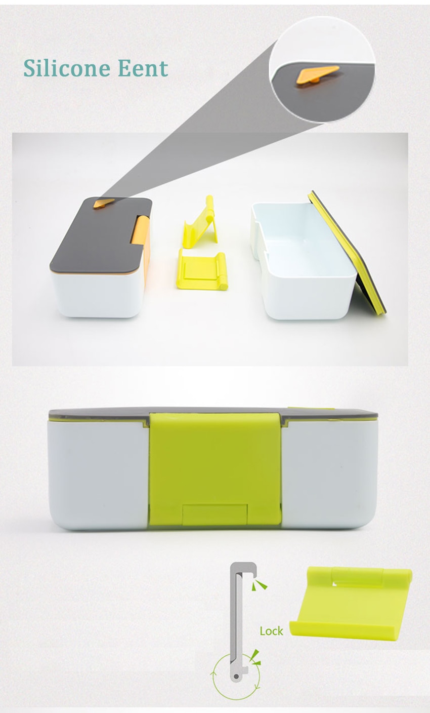 Creative  Lunch Box with Phone Stand