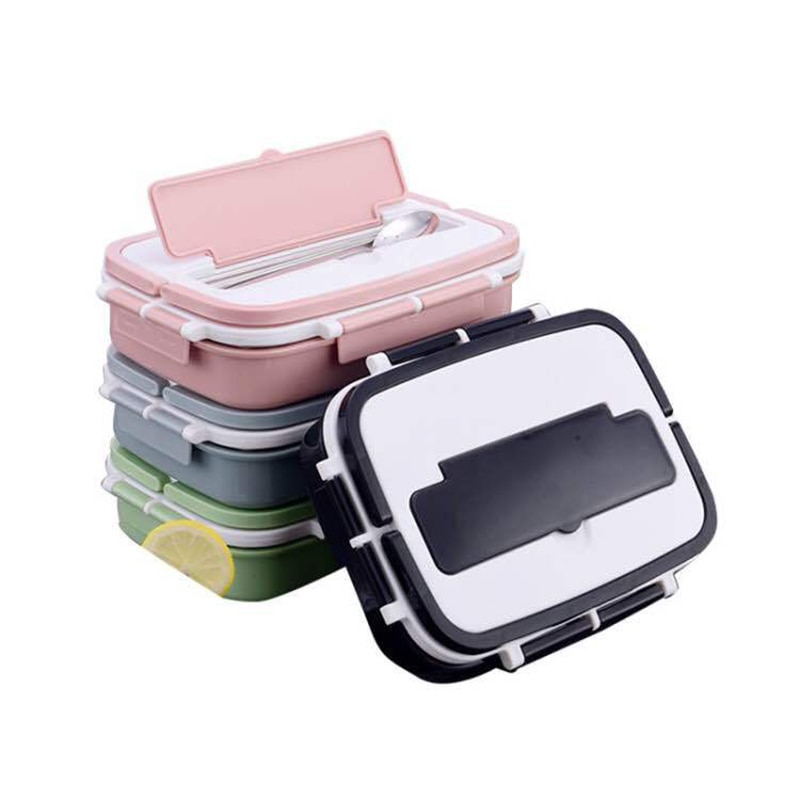 Handle Thermal Food Container With Compartments