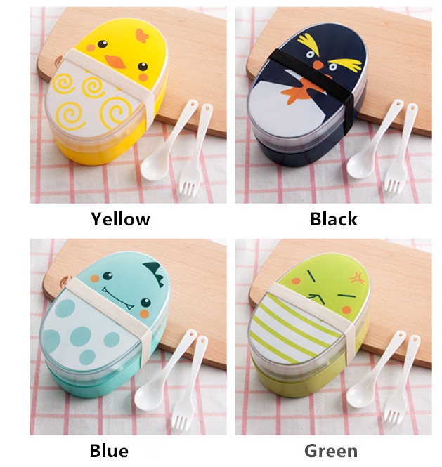 Children Egg Shaped Lunch Box