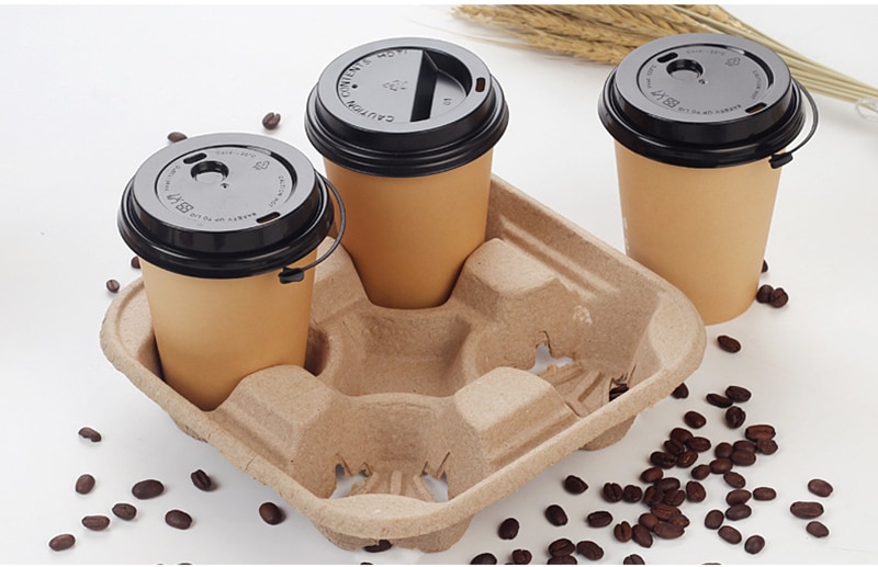 Disposable Paper Coffee Cup Holders 20 pcs Set
