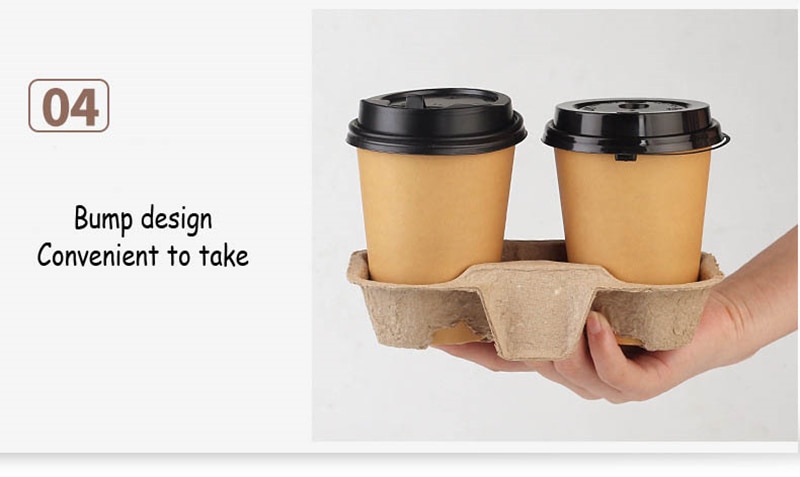 Disposable Paper Coffee Cup Holders 20 pcs Set