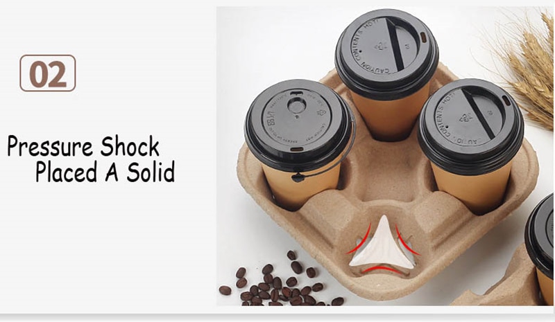 Disposable Paper Coffee Cup Holders 20 pcs Set