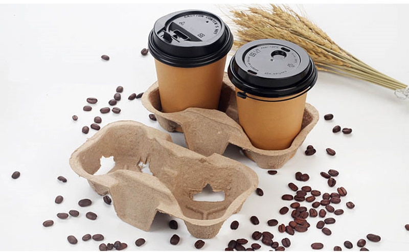 Disposable Paper Coffee Cup Holders 20 pcs Set