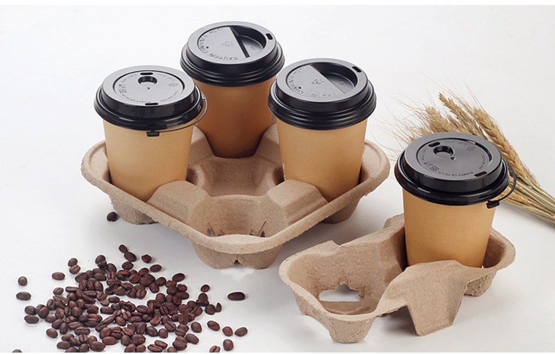 Disposable Paper Coffee Cup Holders 20 pcs Set