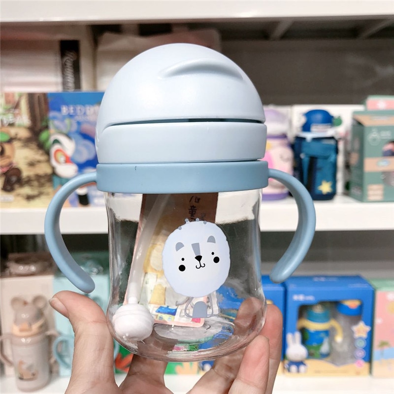 Baby's Water Bottle with Cartoon Animal Print