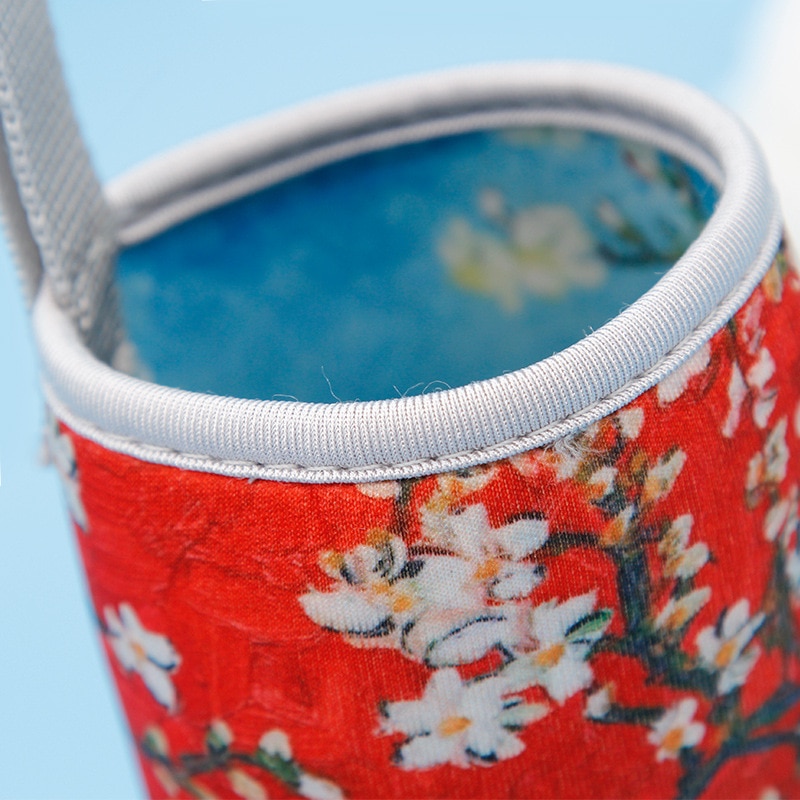 Colorful Printed Neoprene Water Bottle Pouch