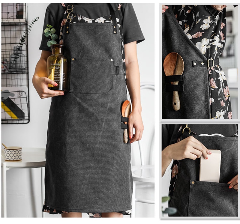 Unisex Canvas Barista Apron