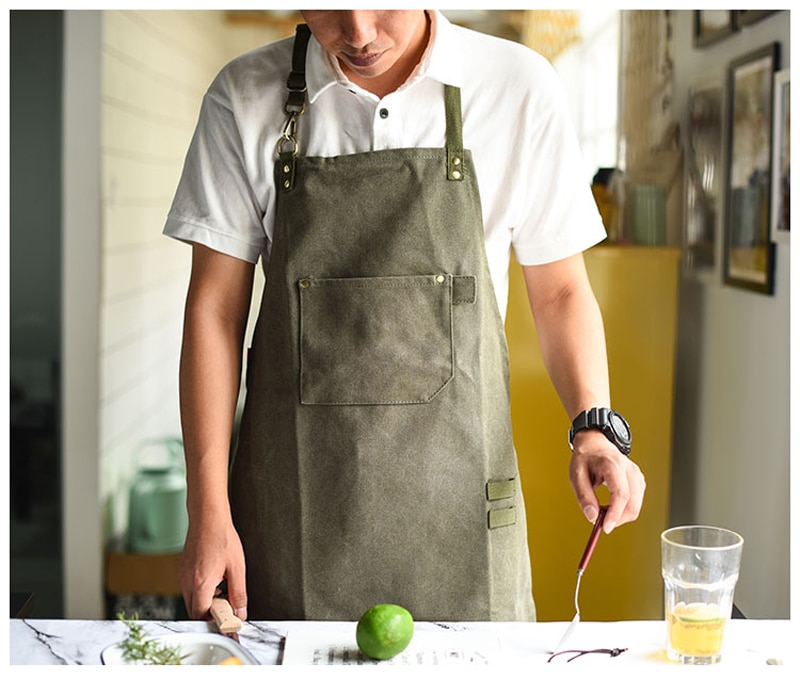 Unisex Canvas Barista Apron