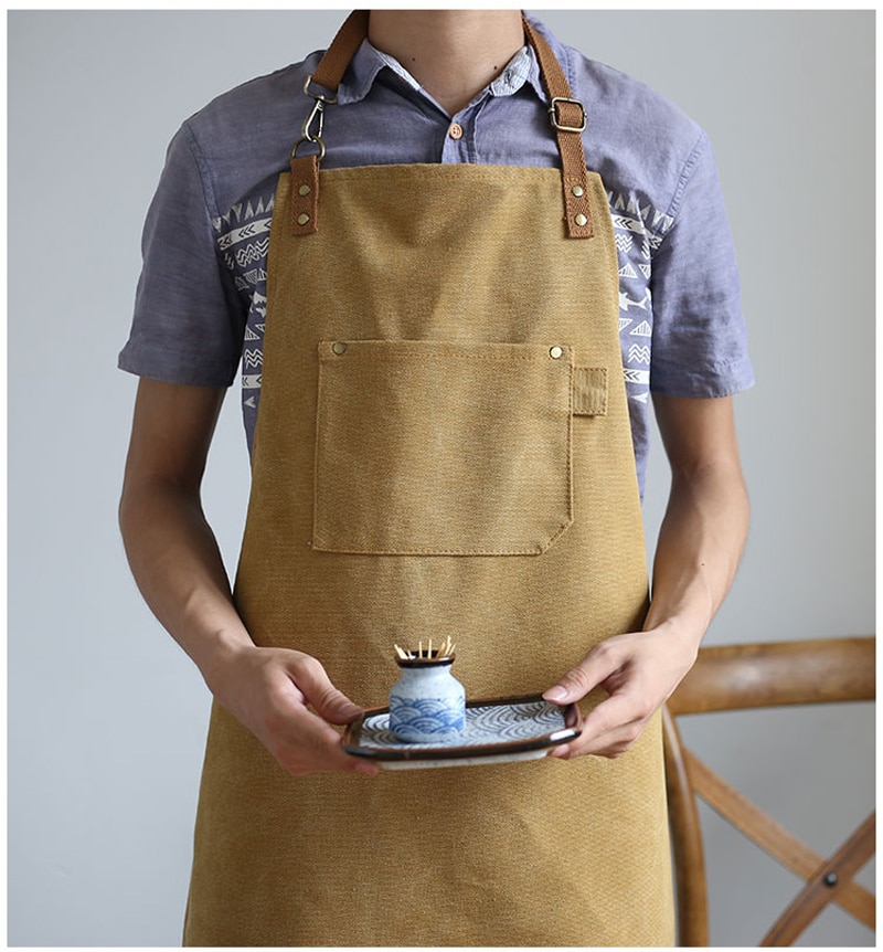 Unisex Canvas Barista Apron