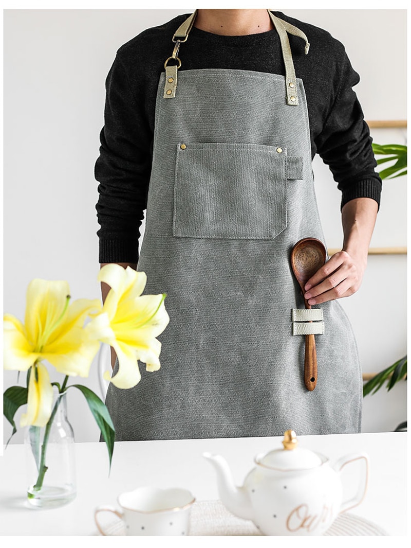 Unisex Canvas Barista Apron