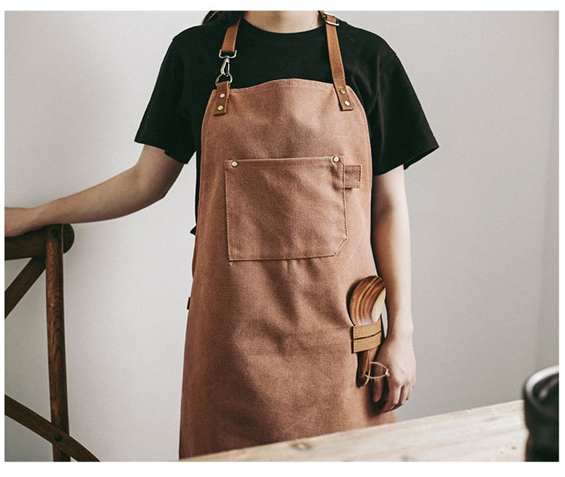 Unisex Canvas Barista Apron