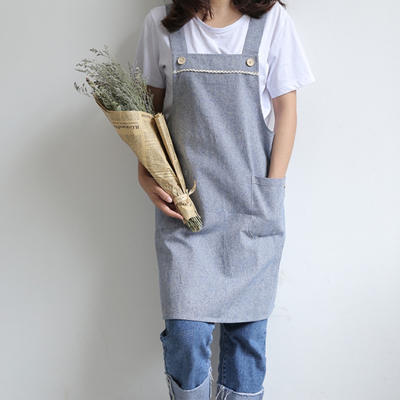 Barista Cafe Linen Long Apron