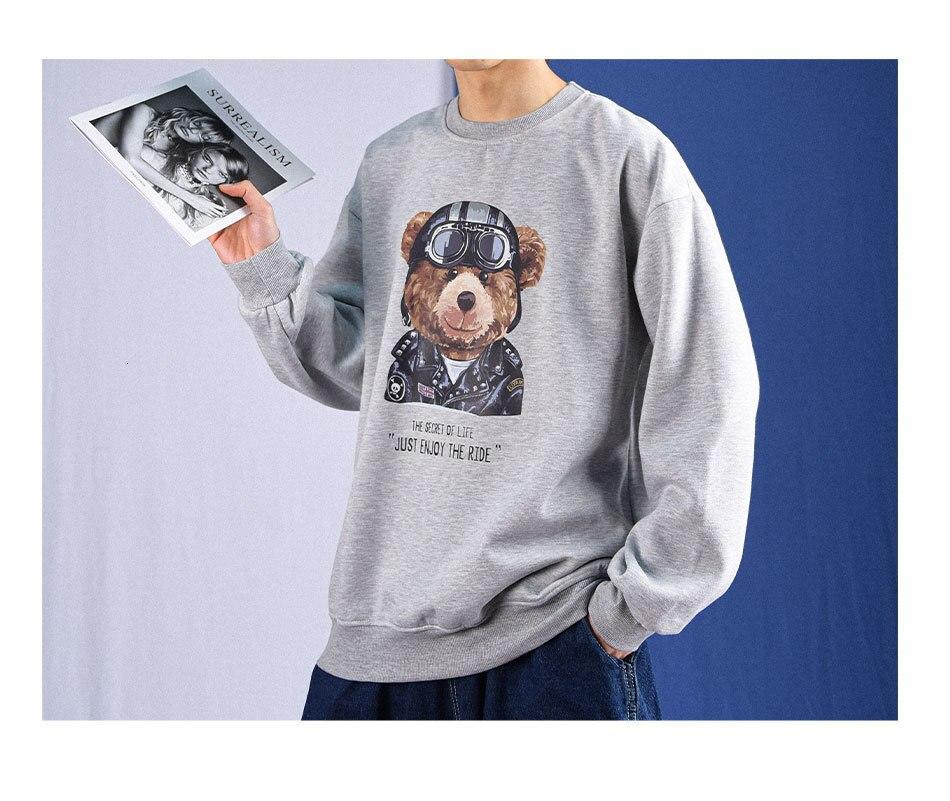 Men's Biker Bear Sweatshirt