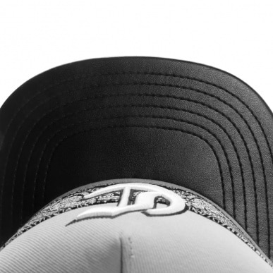 Grey Colored Snapback with Embroidery