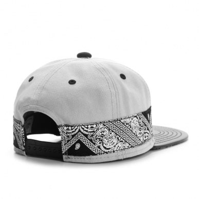 Grey Colored Snapback with Embroidery