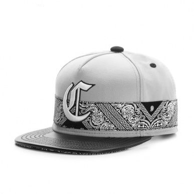 Grey Colored Snapback with Embroidery
