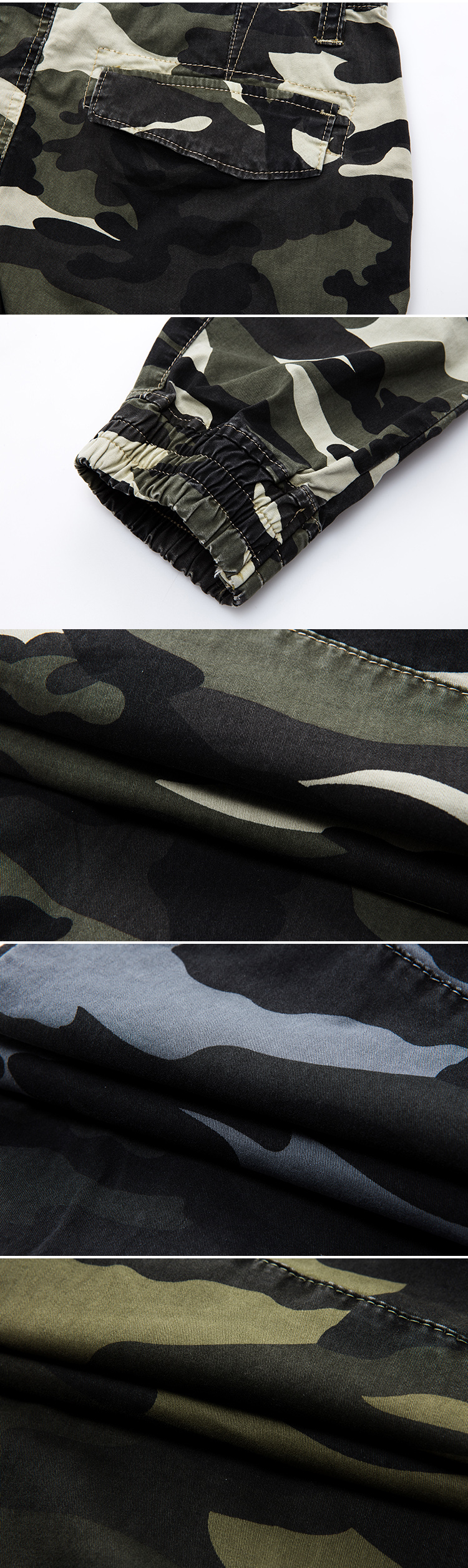 Tactical Military Style Skinny Cargo Pants for Men