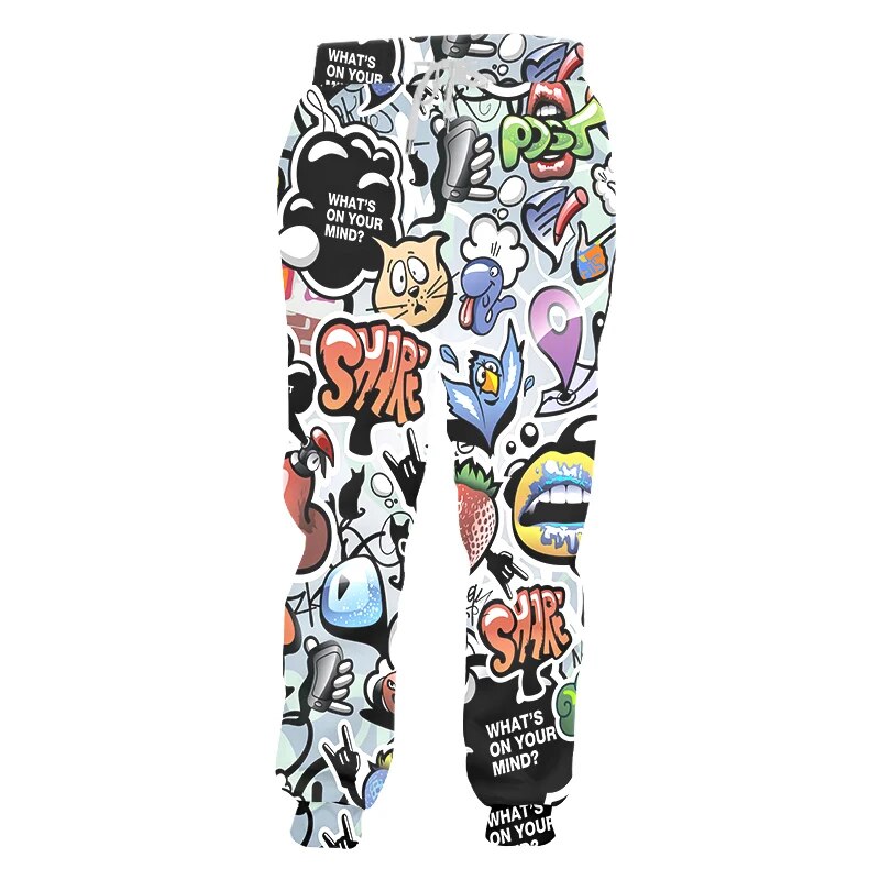 Men's Psychodelic Print Pants