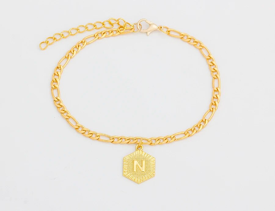 Alphabet Letter Leg Bracelets