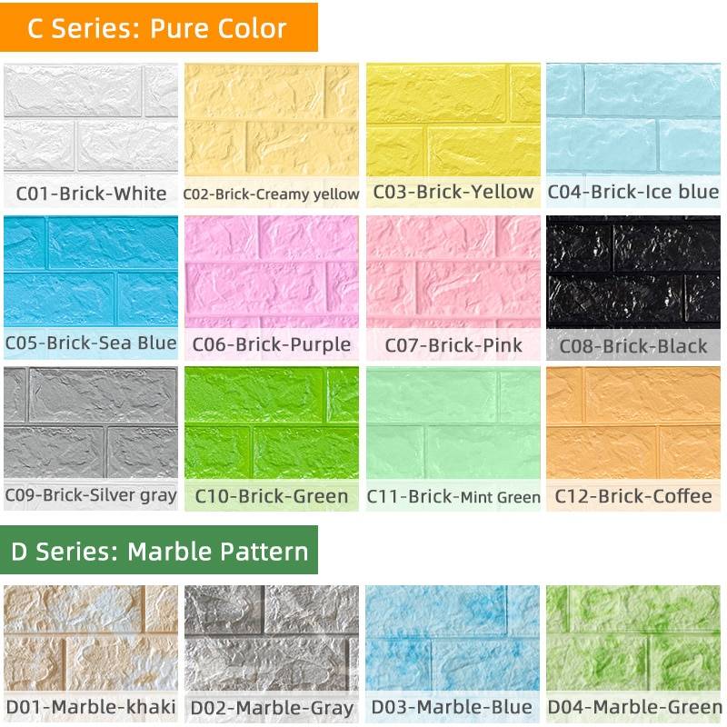 3D Brick Sticker Wallpaper for Walls and Ceiling