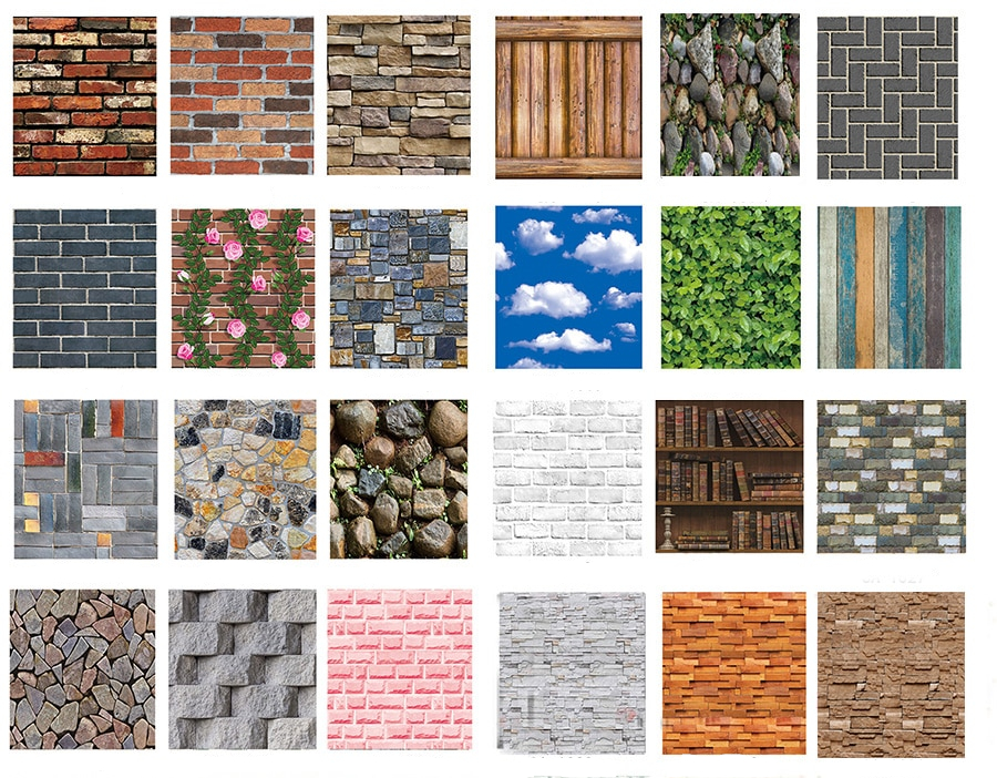 Stone Printed Wall Stickers