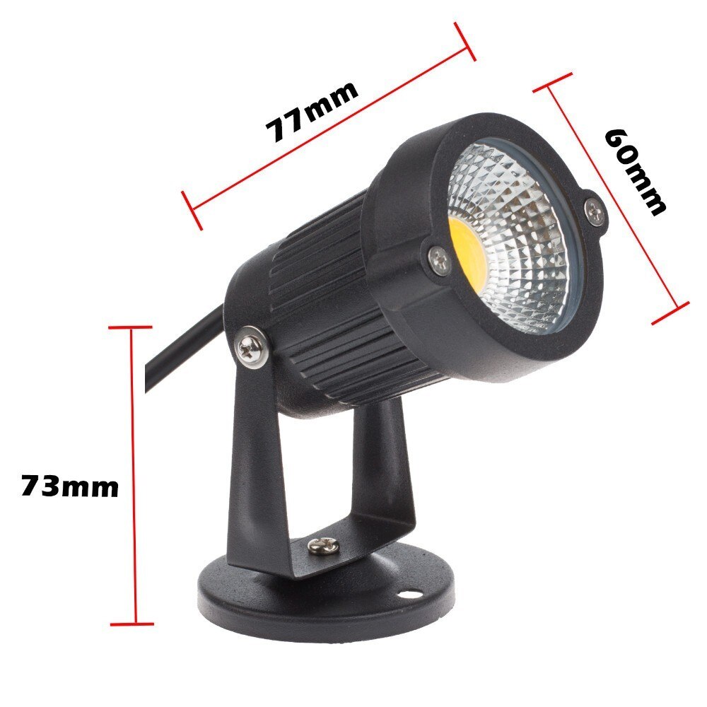 Black Aluminum Lawn Lamp