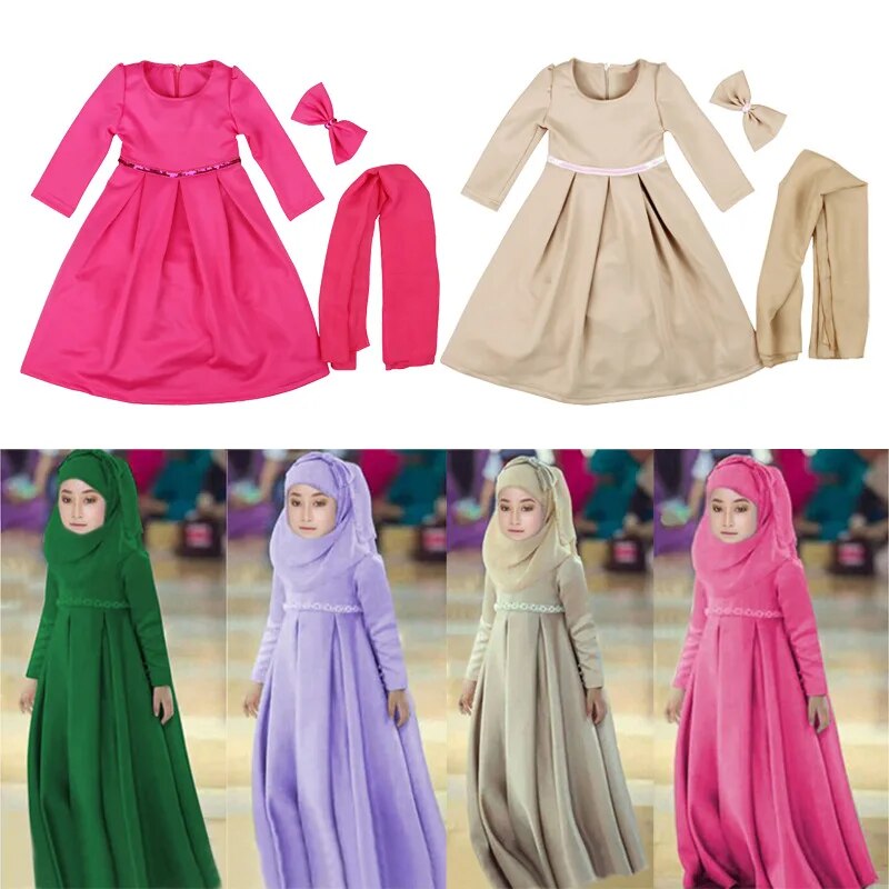 Girl's Muslim Prayer Abaya