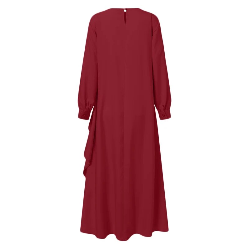 Women's Muslim Ruffled Dress