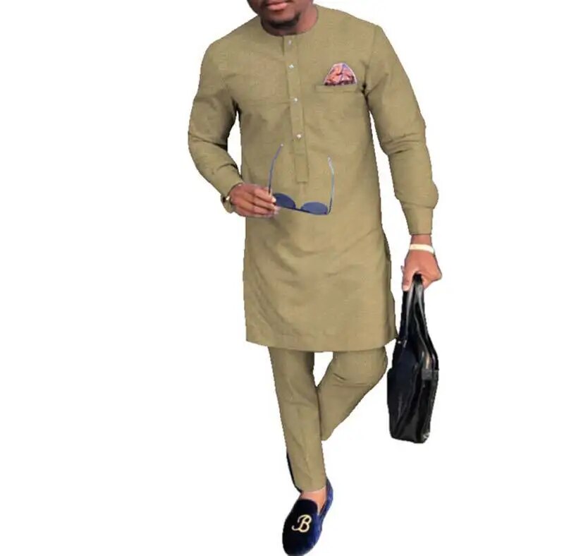 Men's Casual Striped Clothing Set