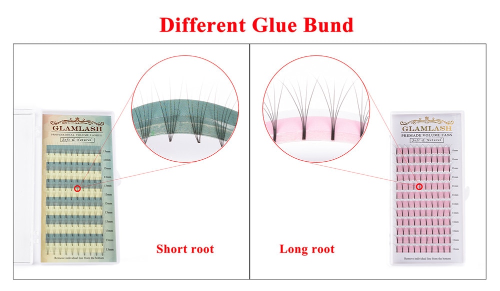 C/D Curl Long Stem Premade Eyelashes Set