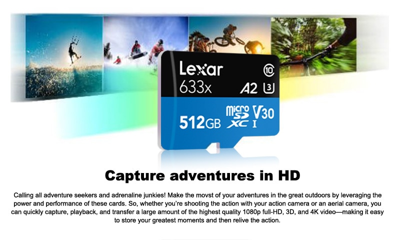 Lexar Class10 UHS-I U3 Micro SD Card