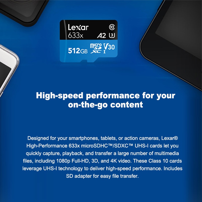 Lexar Class10 UHS-I U3 Micro SD Card