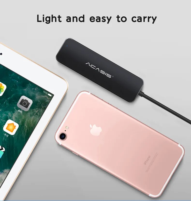 4-Port USB 2.0 / 3.0 Hub for Computers and Gadgets