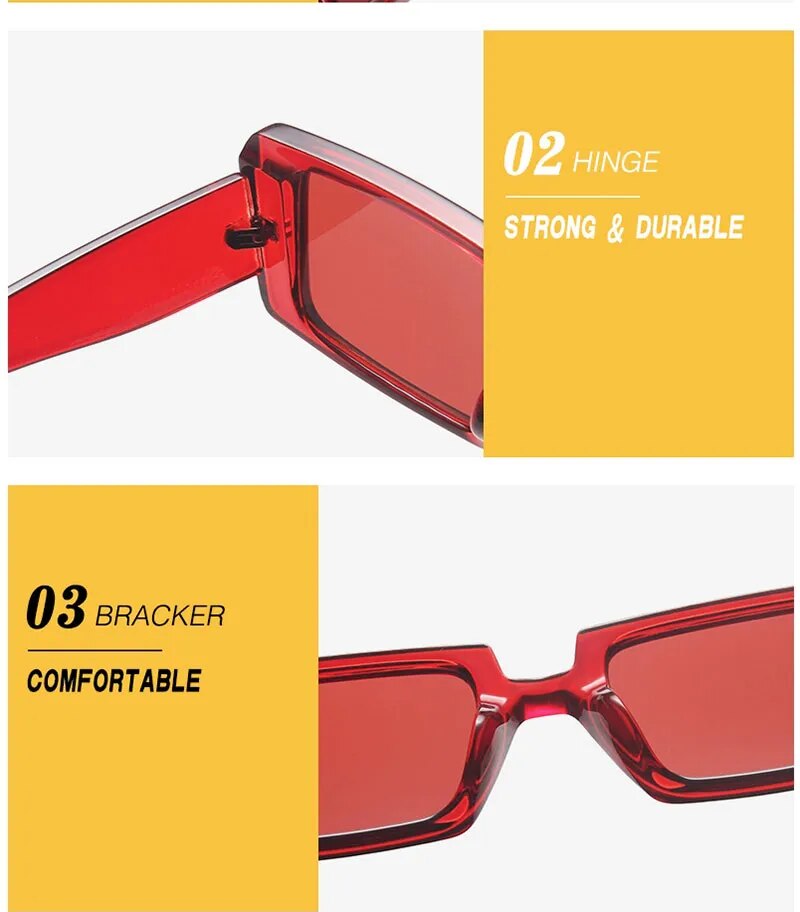 Women's Square Retro Sunglasses