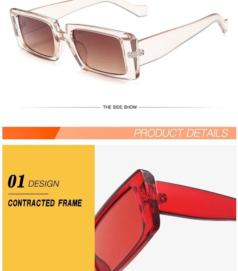 Women's Square Retro Sunglasses