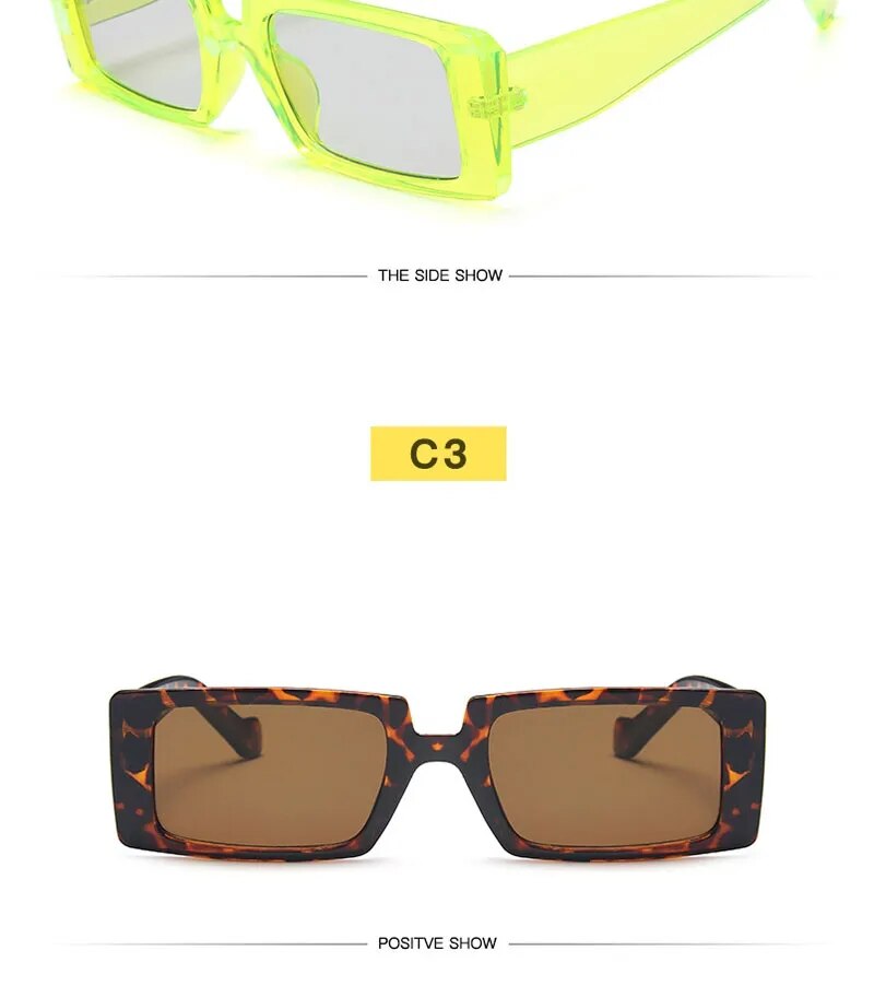 Women's Square Retro Sunglasses