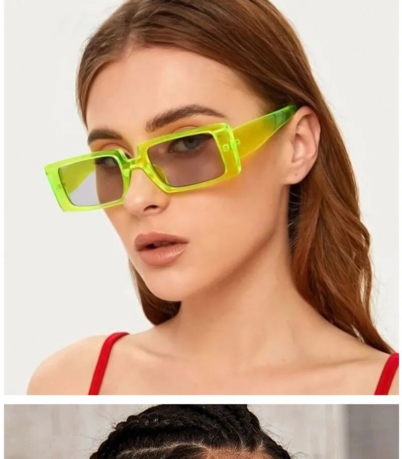 Women's Square Retro Sunglasses