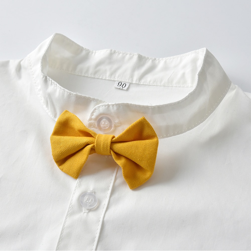 Baby Boy's Summer Clothing Set with Suspenders