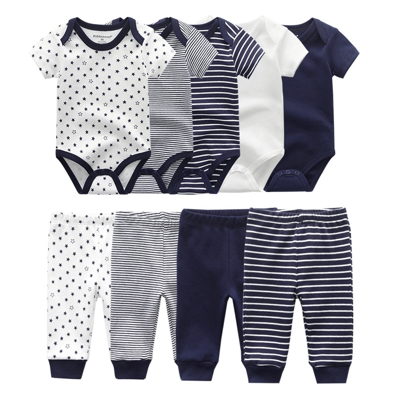 Baby Short Sleeve Romper and Pants Set