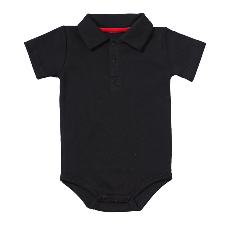 Baby Boy Cotton T-Shirt with Collar